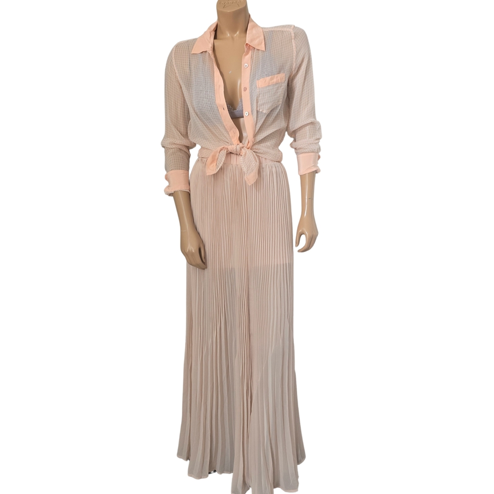 Kimchi Blue Pink Pleated Skirt